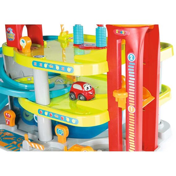 Jucarie Smoby Garajul mare Vroom Planet cu 1 masinuta - poza 4 - ExclusivMAG.ro
