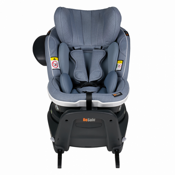 Scaun auto BeSafe iZi Turn i-Size Cloud Mélange, Culoare: Albastru, Grupa: 61-105cm (4luni - 4ani) - poza 3 - ExclusivMAG.ro