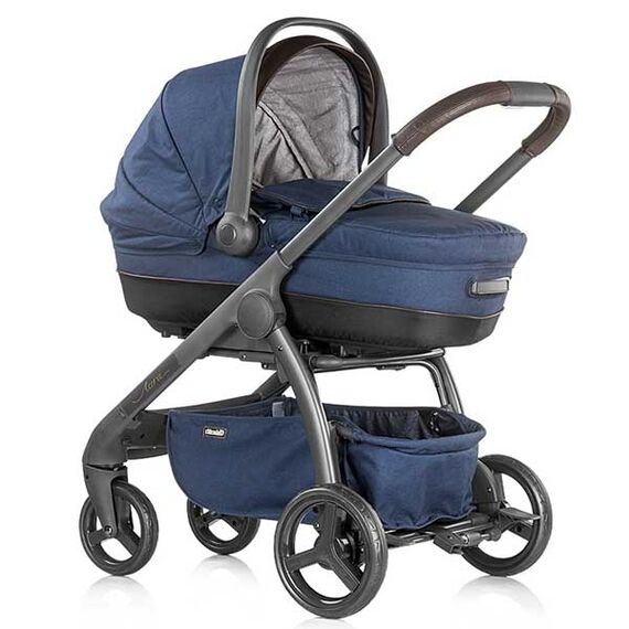 Carucior Chipolino Aura 3 in 1 blue indigo linen melange - poza 2 - ExclusivMAG.ro