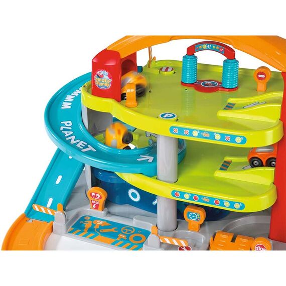 Jucarie Smoby Garajul mare Vroom Planet cu 1 masinuta - poza 8 - ExclusivMAG.ro