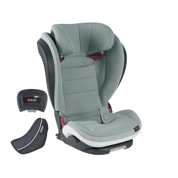 Scaun auto BeSafe iZi Flex Fix i-Size Sea Green Mélange, Culoare: Verde, Grupa: 15-36kg (4 ani - 12 ani)  - ExclusivMAG.ro
