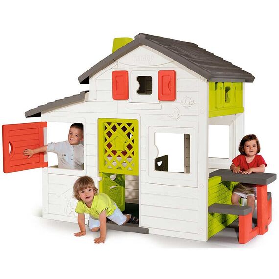 Casuta pentru copii Smoby Friends Playhouse cu gradina - poza 6 - ExclusivMAG.ro