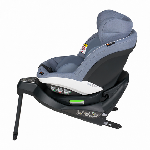 Scaun auto BeSafe iZi Turn i-Size Cloud Mélange, Culoare: Albastru, Grupa: 61-105cm (4luni - 4ani) - poza 5 - ExclusivMAG.ro
