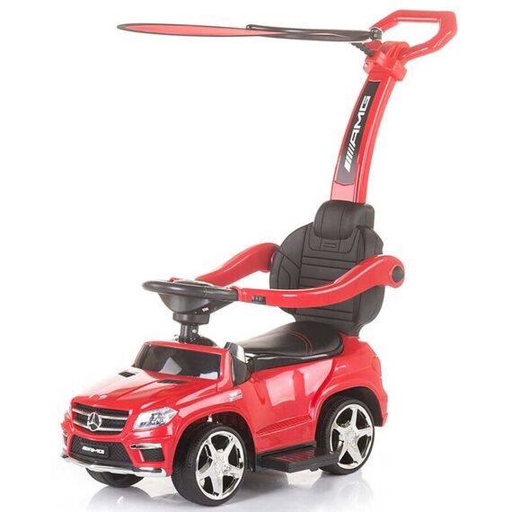Masinuta de impins cu copertina Chipolino Mercedes Benz GL63 AMG red, Culoare: Rosu - poza 2 - ExclusivMAG.ro