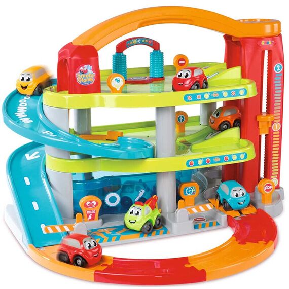 Jucarie Smoby Garajul mare Vroom Planet cu 1 masinuta - poza 3 - ExclusivMAG.ro