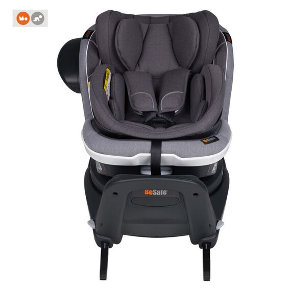 Scaun auto BeSafe iZi Twist B i-Size (0-4 ani) Metallic Mélange, Culoare: Gri, Grupa: 0-18kg (0 luni - 4 ani) - poza 3 - ExclusivMAG.ro