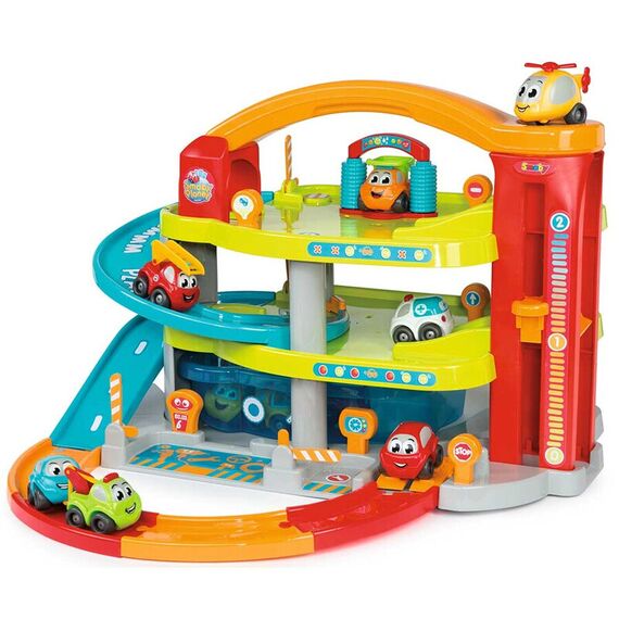 Jucarie Smoby Garajul mare Vroom Planet cu 1 masinuta - poza 2 - ExclusivMAG.ro
