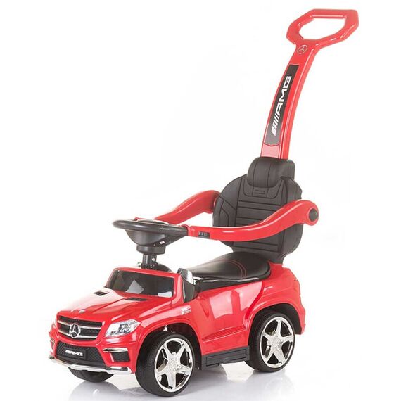 Masinuta de impins cu copertina Chipolino Mercedes Benz GL63 AMG red, Culoare: Rosu - poza 3 - ExclusivMAG.ro