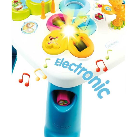 Masa educativa Smoby Cotoons albastru cu efecte sonore si luminoase - poza 3 - ExclusivMAG.ro