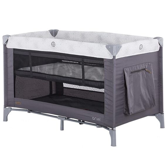 Patut pliabil Chipolino Ariel graphite, Culoare: Gri  - ExclusivMAG.ro