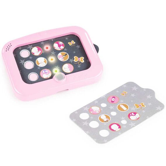 Set cadita si accesorii pentru papusi Smoby Baby Nurse Nursery roz - poza 3 - ExclusivMAG.ro