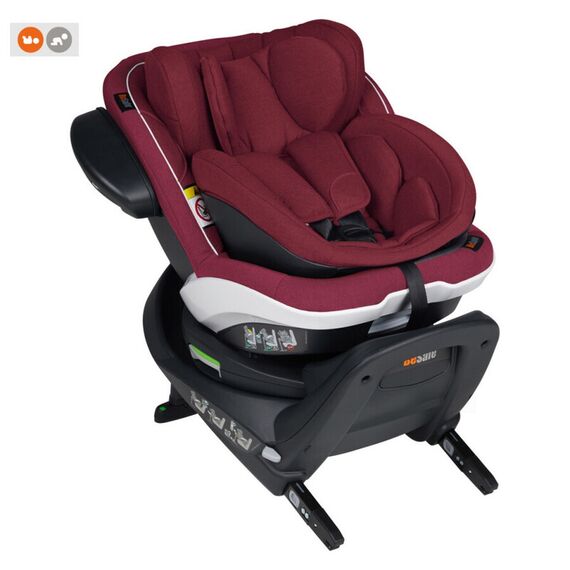 Scaun auto BeSafe iZi Twist B i-Size (0-4 ani) Burgundy Mélange, Culoare: Visiniu, Grupa: 0-18kg (0 luni - 4 ani) - poza 4 - ExclusivMAG.ro