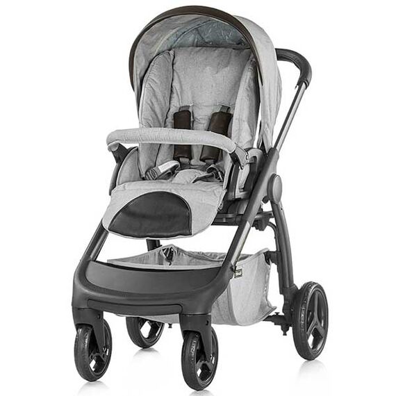 Carucior Chipolino Aura 3 in 1 smoked pearl linen melange - poza 3 - ExclusivMAG.ro