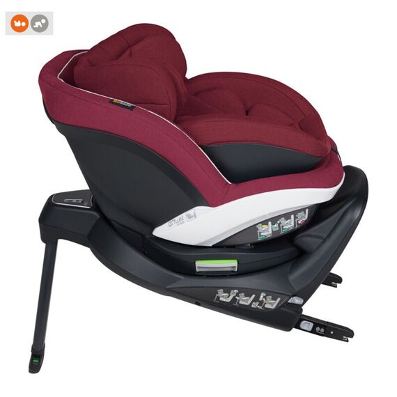 Scaun auto BeSafe iZi Twist B i-Size (0-4 ani) Burgundy Mélange, Culoare: Visiniu, Grupa: 0-18kg (0 luni - 4 ani) - poza 2 - ExclusivMAG.ro