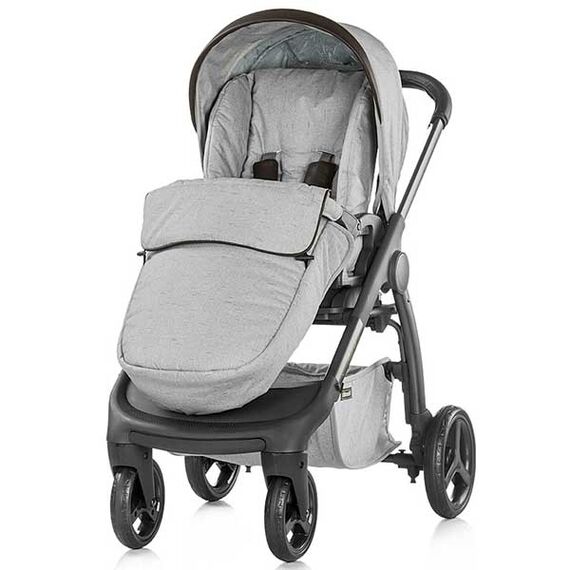 Carucior Chipolino Aura 3 in 1 smoked pearl linen melange - poza 4 - ExclusivMAG.ro