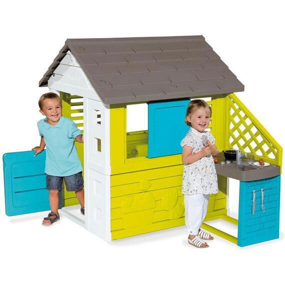 Casuta pentru copii Smoby Pretty cu bucatarie - poza 2 - ExclusivMAG.ro