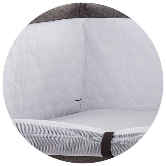 Patut Co-Sleeper Chipolino Close To Me Blue, Culoare: Albastru - poza 5 - ExclusivMAG.ro