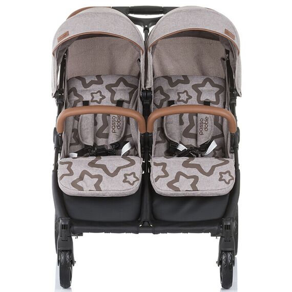 Carucior gemeni Chipolino Passo Doble caramel - poza 3 - ExclusivMAG.ro