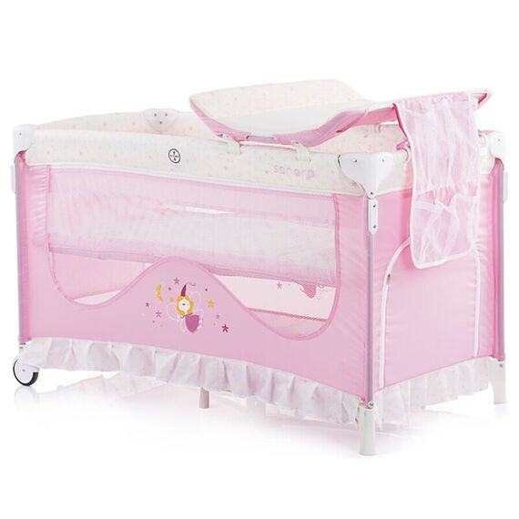 Patut pliabil Chipolino Sahara fairy rose, Culoare: Roz - poza 3 - ExclusivMAG.ro