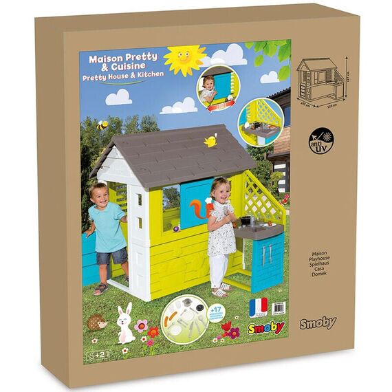 Casuta pentru copii Smoby Pretty cu bucatarie - poza 6 - ExclusivMAG.ro