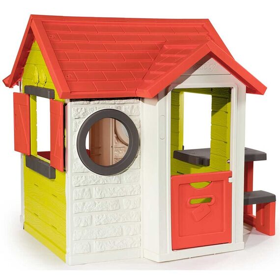 Casuta pentru copii Smoby My House cu masuta picnic - poza 2 - ExclusivMAG.ro