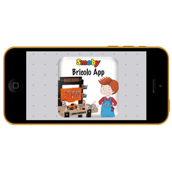 Atelier Smoby Black & Decker Bricolo One cu accesorii - poza 7 - ExclusivMAG.ro