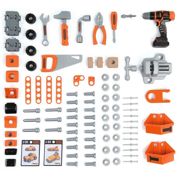 Atelier Smoby Black & Decker Bricolo Ultimate cu accesorii - poza 2 - ExclusivMAG.ro