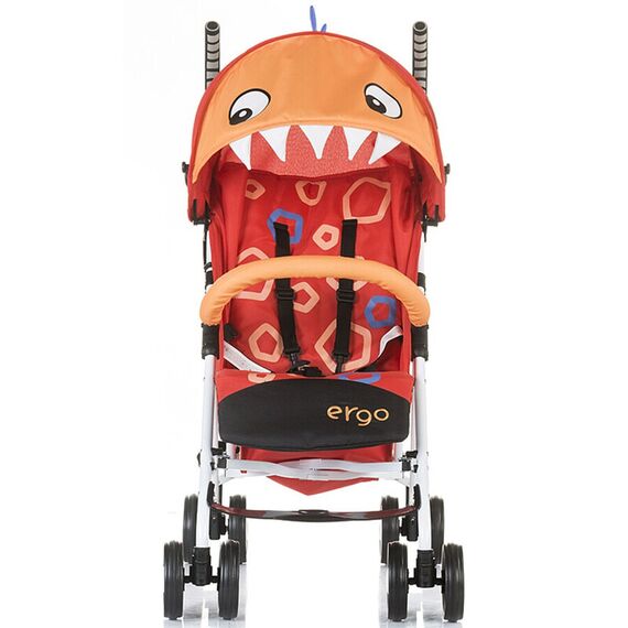 Carucior sport Chipolino Ergo red baby dragon, Culoare: Portocaliu - poza 4 - ExclusivMAG.ro
