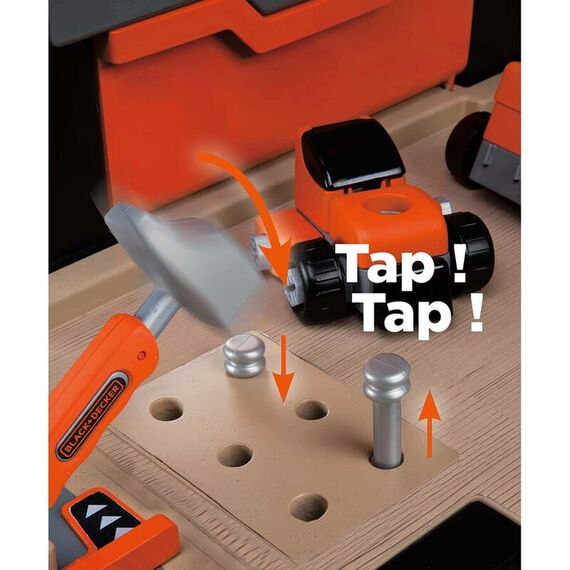 Atelier Smoby Black & Decker Bricolo Ultimate cu accesorii - poza 3 - ExclusivMAG.ro