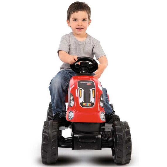 Tractor cu pedale si remorca Smoby Farmer XL rosu - poza 6 - ExclusivMAG.ro