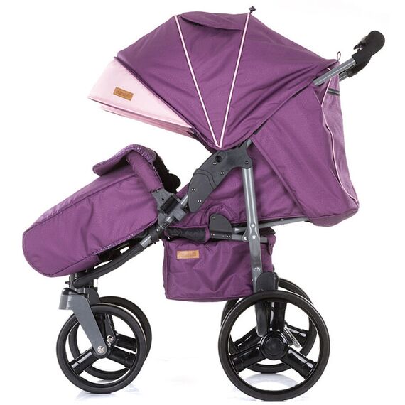 Carucior gemeni Chipolino Twix amethyst, Culoare: Mov - poza 5 - ExclusivMAG.ro