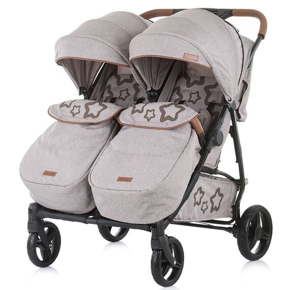 Carucior gemeni Chipolino Passo Doble caramel - poza 5 - ExclusivMAG.ro