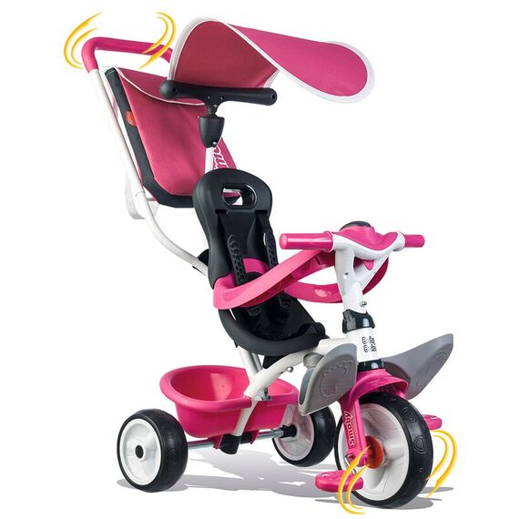 Tricicleta Smoby Baby Balade pink - poza 2 - ExclusivMAG.ro