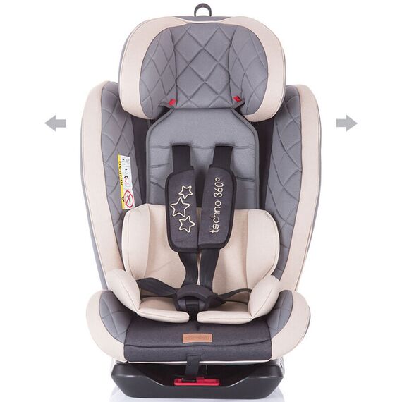 Scaun auto Isofix Chipolino Techno 0-36 kg mocca, Culoare: Crem, Grupa: 0-36kg (0 luni - 12 ani) - poza 3 - ExclusivMAG.ro