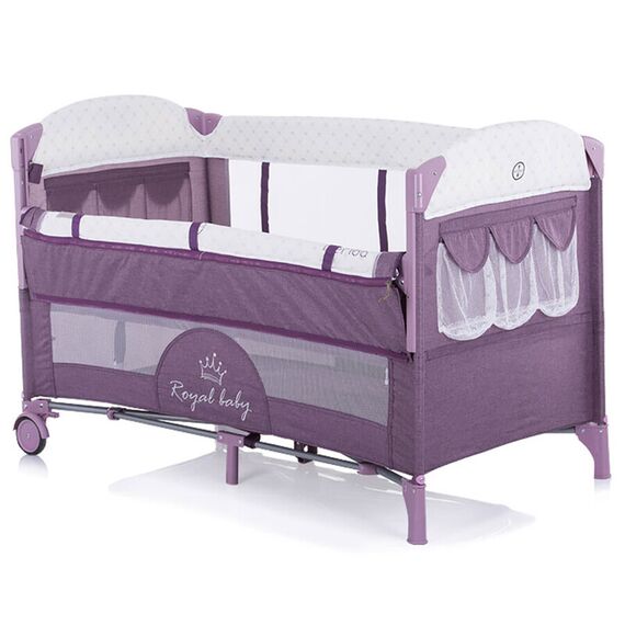 Patut pliabil Chipolino Merida orchid cu laterala culisanta, Culoare: Mov - poza 2 - ExclusivMAG.ro
