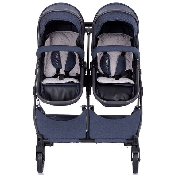 Carucior gemeni Chipolino Duo Smart denim, Culoare: Albastru - poza 13 - ExclusivMAG.ro