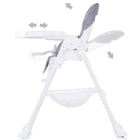 Scaun de masa Chipolino Bandi Grey, Culoare: Gri - poza 3 - ExclusivMAG.ro