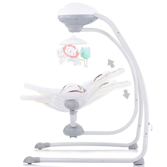 Leagan electric Chipolino Aida doggie gray, Culoare: Alb/Gri - poza 5 - ExclusivMAG.ro