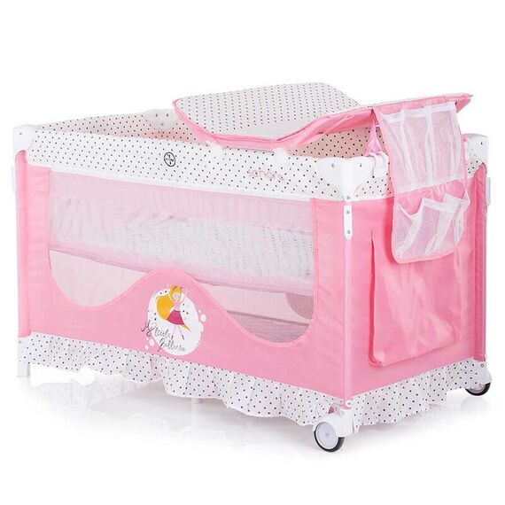 Patut pliabil Chipolino Sahara ballerina, Culoare: Roz - poza 3 - ExclusivMAG.ro