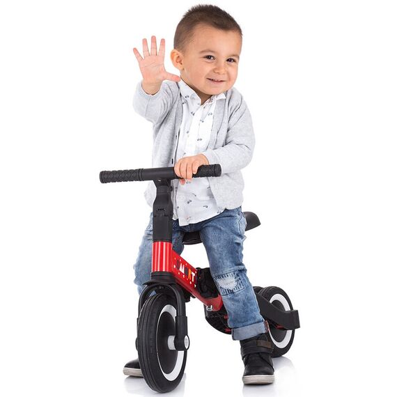 Tricicleta si bicicleta Chipolino Smarty 2 in 1 red, Culoare: Rosu - poza 8 - ExclusivMAG.ro