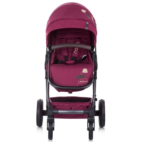 Carucior 3 in 1 Chipolino Noah orchid linen, Culoare: Visiniu - poza 8 - ExclusivMAG.ro