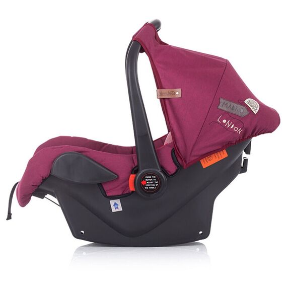 Carucior 3 in 1 Chipolino Noah orchid linen, Culoare: Visiniu - poza 15 - ExclusivMAG.ro