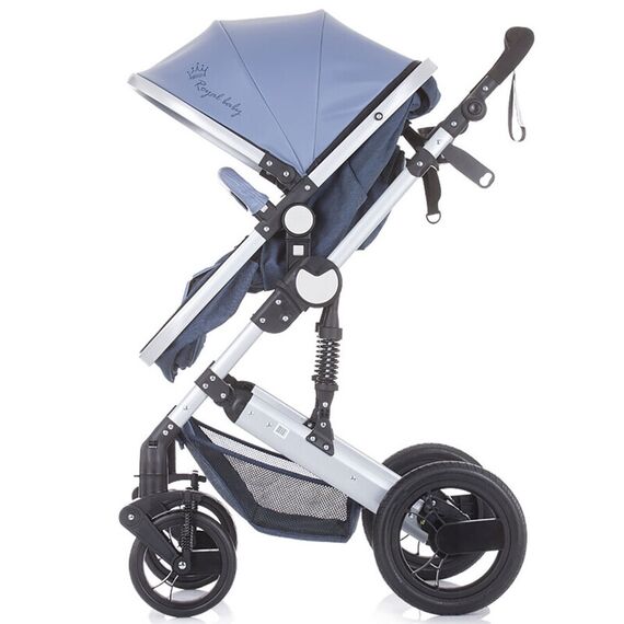 Carucior 3 in 1 Chipolino Terra blue linen - poza 3 - ExclusivMAG.ro