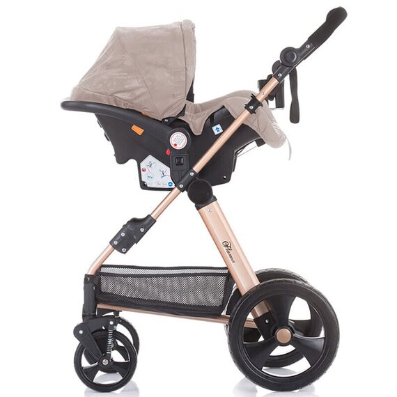 Carucior 3 in 1 Chipolino Havana mocca, Culoare: Crem - poza 5 - ExclusivMAG.ro