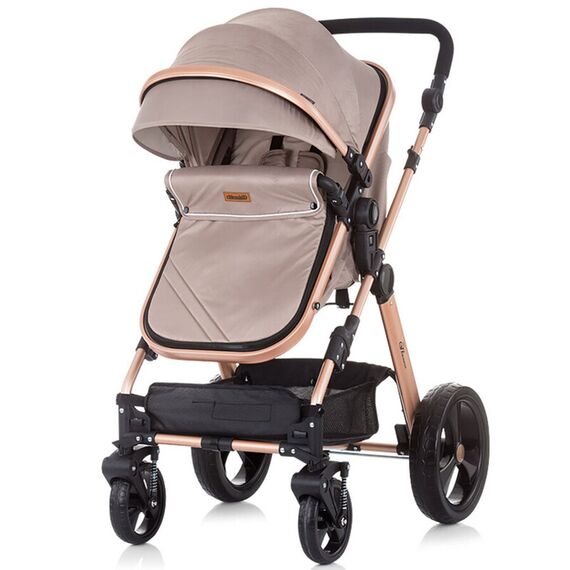 Carucior 3 in 1 Chipolino Havana mocca, Culoare: Crem - poza 6 - ExclusivMAG.ro