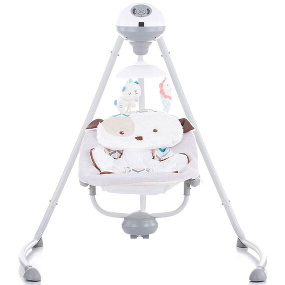 Leagan electric Chipolino Aida doggie gray, Culoare: Alb/Gri - poza 2 - ExclusivMAG.ro