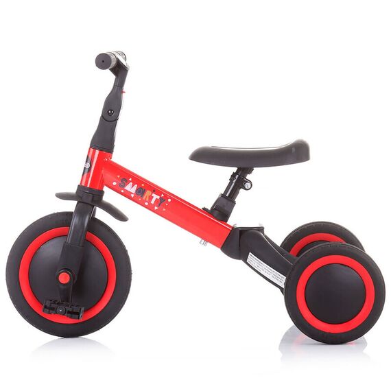 Tricicleta si bicicleta Chipolino Smarty 2 in 1 red, Culoare: Rosu - poza 5 - ExclusivMAG.ro