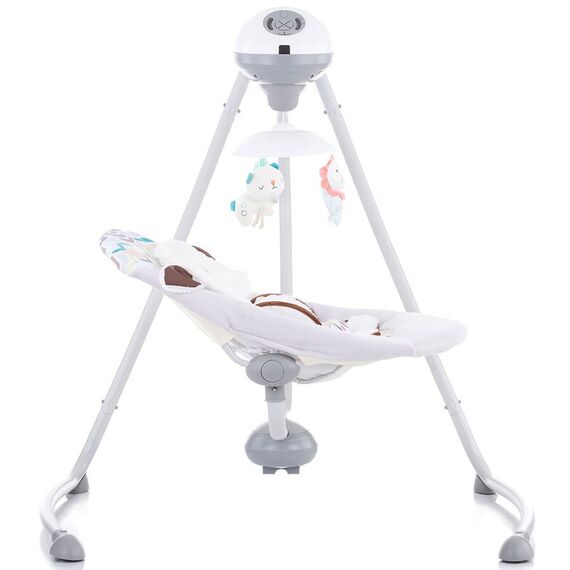 Leagan electric Chipolino Aida doggie gray, Culoare: Alb/Gri - poza 4 - ExclusivMAG.ro