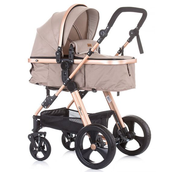 Carucior 3 in 1 Chipolino Havana mocca, Culoare: Crem - poza 11 - ExclusivMAG.ro