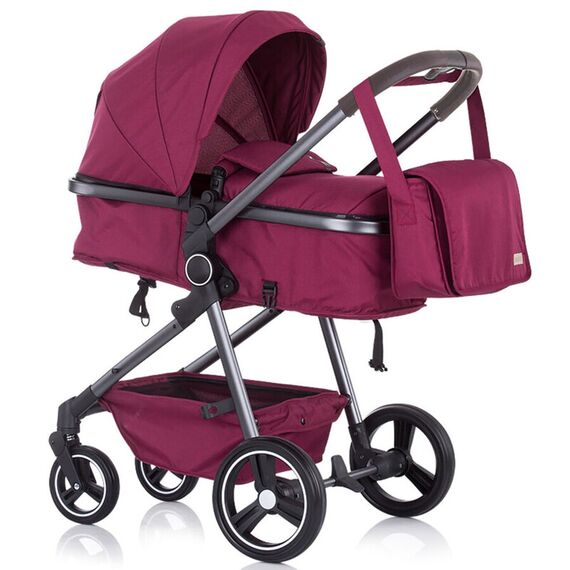 Carucior 3 in 1 Chipolino Noah orchid linen, Culoare: Visiniu - poza 11 - ExclusivMAG.ro